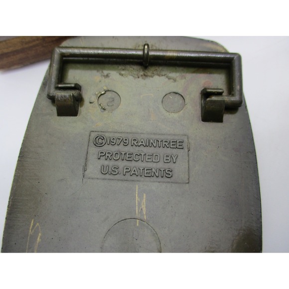 1979 Raintree Rainbow Trout Belt Buckle 24k Gold Overlay ! - Picture 3 of 12